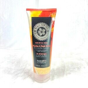 Tweak’d by Nature Peaches & Fresh Cream Cleansing Hair Treatment 3oz New